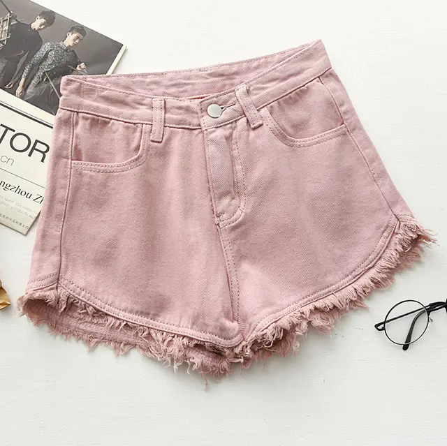 Essential Denim Shorts Pink - Shop at LoveMi