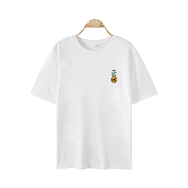 Women's New Loose Fruit Short Sleeved T Shirt White - Shop at LoveMi