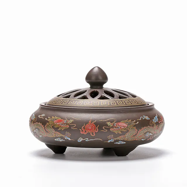Ceramic Cloisonne Incense Burner, Backward Incense Burner, Incense Channel Enamel 7Style - Shop at LoveMi