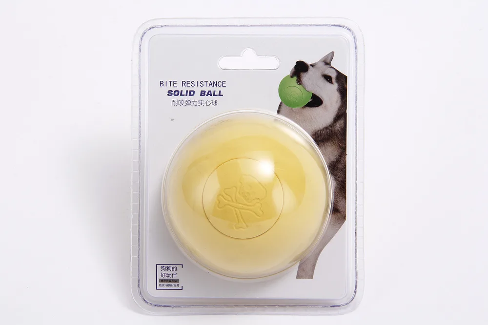 Rubber Pet Solid Bouncy Ball Dog Toy