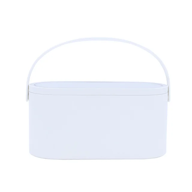 Creative Mini Muid Portable Make Up Box Led Rechargeable Make Up Mirror Night Light Travel Make Up Desktop Make Up Mirror White - Shop at LoveMi