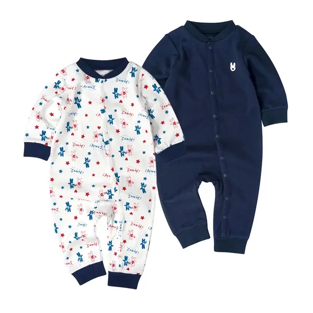 Baby Romper Romper Long Sleeve Men's and Women's Climbing Two Piece Set Black - Shop at LoveMi