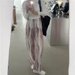 Purple And White Pants