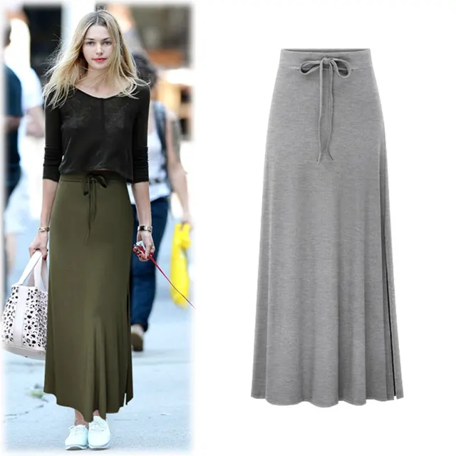 Spring And Summer New Half Length Skirt Women'S High Waist Split Belt One Step Dress Korean Style Thin Medium Length Skirt With Hip Skirt Grey - Shop at LoveMi