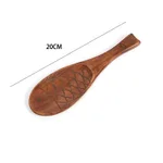Old Lacquered Fish Spoon With