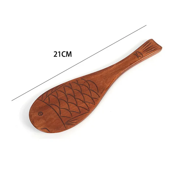 Japanese Style Cartoon Fish Shaped Rice Spoon Old Qiping Fish Spoon - Shop at LoveMi