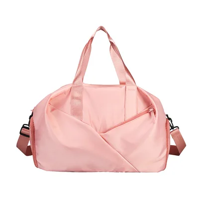 Wet And Dry Separation Travel Bag Yoga Sports Handbag Multifunctional Portable Shoulder Bag Pink - Shop at LoveMi
