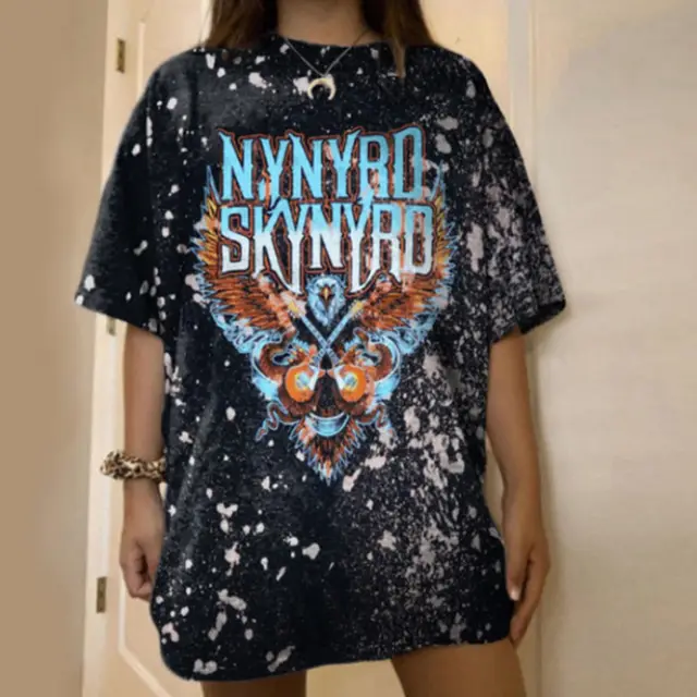 Casual Round Neck Short Sleeve Printed Tie dye Pullover Black - Shop at LoveMi