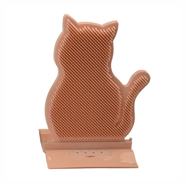 Cat Self Massage Brush Grooming Toy with Catnip Wall Corner Cat Self Groomer Shed Hair Removal Comb Cat Itching Brush Massage Pink - Shop at LoveMi