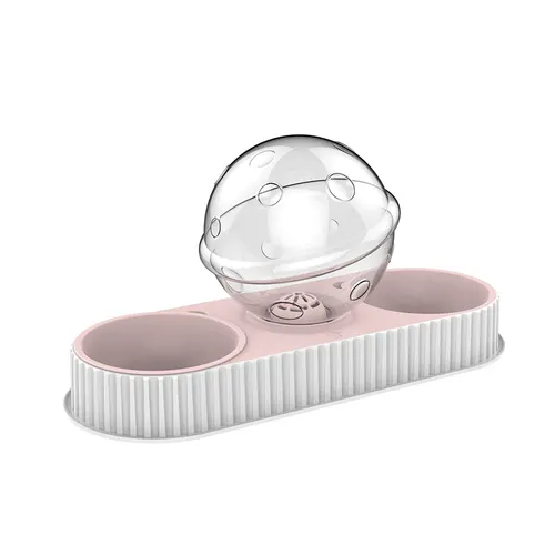 Plastic Pet Feeding Drinkers Cat Dog Automatic Feeder Drinking Animal Pet Bowl Water Bowl For Pets Dog Automatic Drinkers Pink - Shop at LoveMi