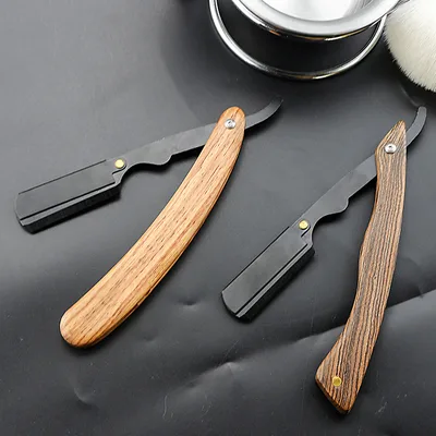 Barber Shop Vintage Razor Manual Men'S Hairdressing Gold Sandalwood - Shop at LoveMi