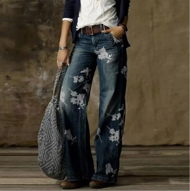 Plus Size Women's Casual Pants Thin Wide Leg Pants White - Shop at LoveMi