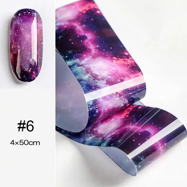 Popular Nail Applique Retro Night Starry Sky Starry Paper 6Style - Shop at LoveMi