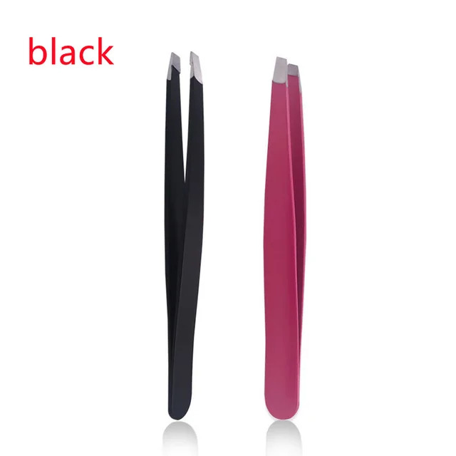 Stainless Steel Black Oblique Mouth Eyebrow Trimming Clip Beauty Tool Eyebrow Clip Black Oblique Mouth - Shop at LoveMi
