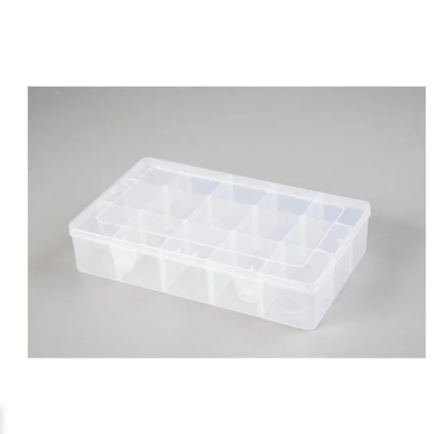 Transparent 15 Square Grid And Paper Tape Box Simple Stationery Storage Box Transparent - Shop at LoveMi