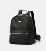 Simple Leisure Travel Small Backpack - Black