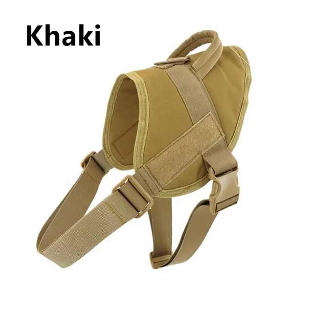 Five Color High Quality Tactical Training Dog Vest, Lightweight Patrol Dog Vest, K9 Chest Strap Khaki - Shop at LoveMi