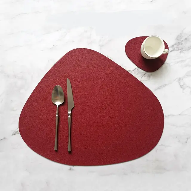 New Waterproof Oil Proof And Heat Insulating Dining Table Mat Red - Shop at LoveMi
