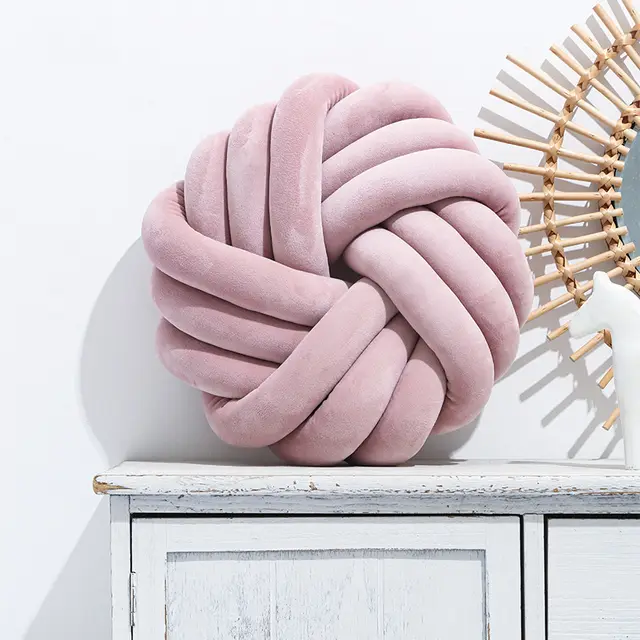 Nordic Pillows Cushions Home Decor Pillows Decorative Living Room Office Cushion Decorative Cushions For Sofa Photography Props Leather Pink - Shop at LoveMi