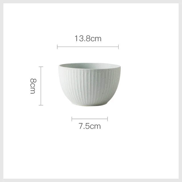 Japanese Style Tableware Ceramic Bowl Rice Bowl Household Single Soup Bowl Dessert Bowl 5.5Inchricebowl - Shop at LoveMi