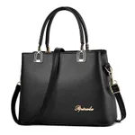 Leather Handbag Female Luxury Pu Female Bags - Black