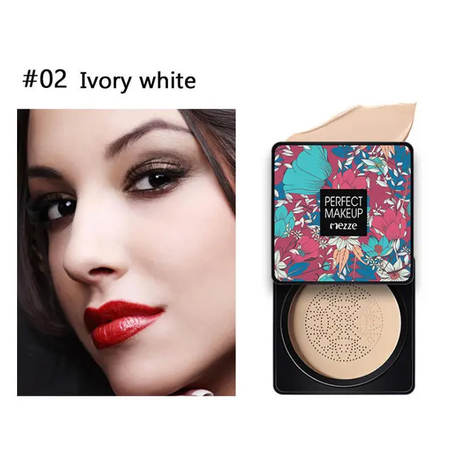 Mezze Mushroom Head Leopard Cushion BB Cream Ivory White - Shop at LoveMi