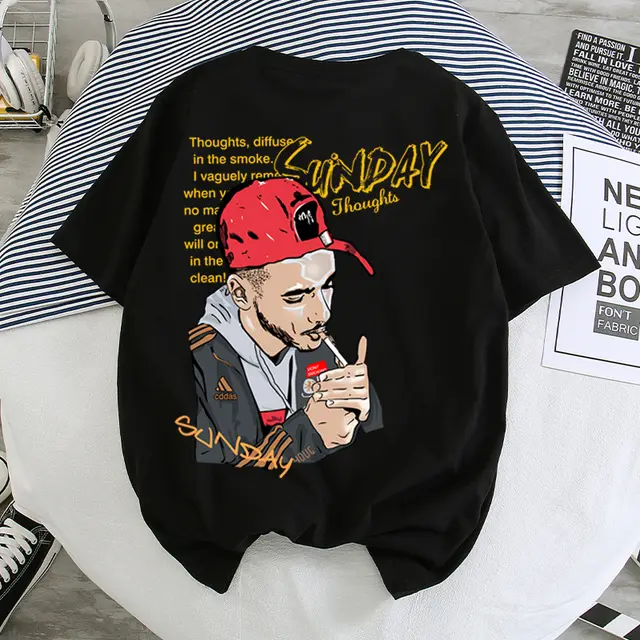 Hip Hop Short Sleeved Men'S T Shirt Style Loose Five Point Sleeve Half Sleeve Men And Women Couples S - Shop at LoveMi