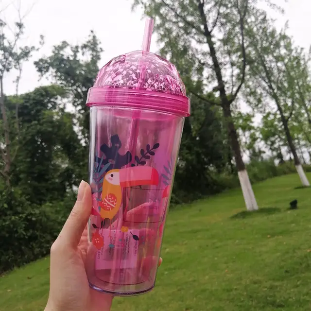 Alpaca Handy Cup Gift Water Cup Customized Plastic Double layer Cup - Shop at LoveMi