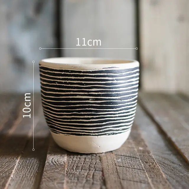 Geometric Art Flowerpot Flower Potted Green Plants Planting Balcony Garden 8Style - Shop at LoveMi