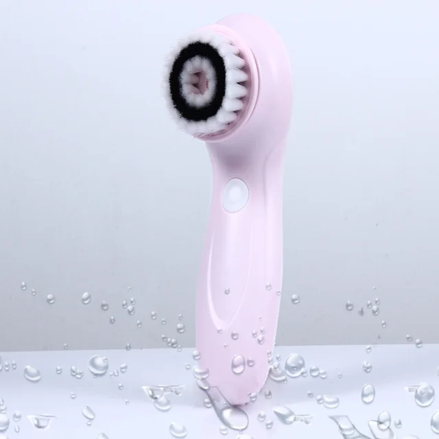 Usb Rechargeable Facial Cleansing Instrument Wash Pore Cleaner Pink - Shop at LoveMi