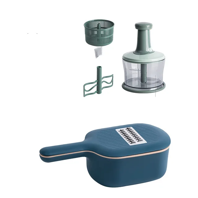 Home use Potato Multi function Slicing Kitchen Vegetable Cutting Artifact Light Green Cooking Machine - Shop at LoveMi