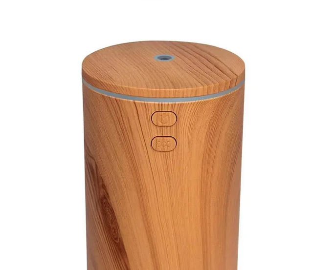 Usb Wood Grain Car Essential Oil Aroma Diffuser Mini Mute Humidifier Retro Aroma Diffuser Small Sprayer Light Wood Grain - Shop at LoveMi