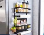 Large Refrigerator Rack Black