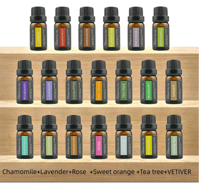 Aromatherapy Candle, Essential Oil, Ginger, Wormwood, Rose Sandalwood Essential Oil, Fragrant, Single Plant Oil, Fragrance Box Set3 - Shop at LoveMi