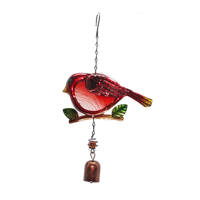 Metal Glass Wind Chimes Are Suitable For Home Garden Decoration Red - Shop at LoveMi