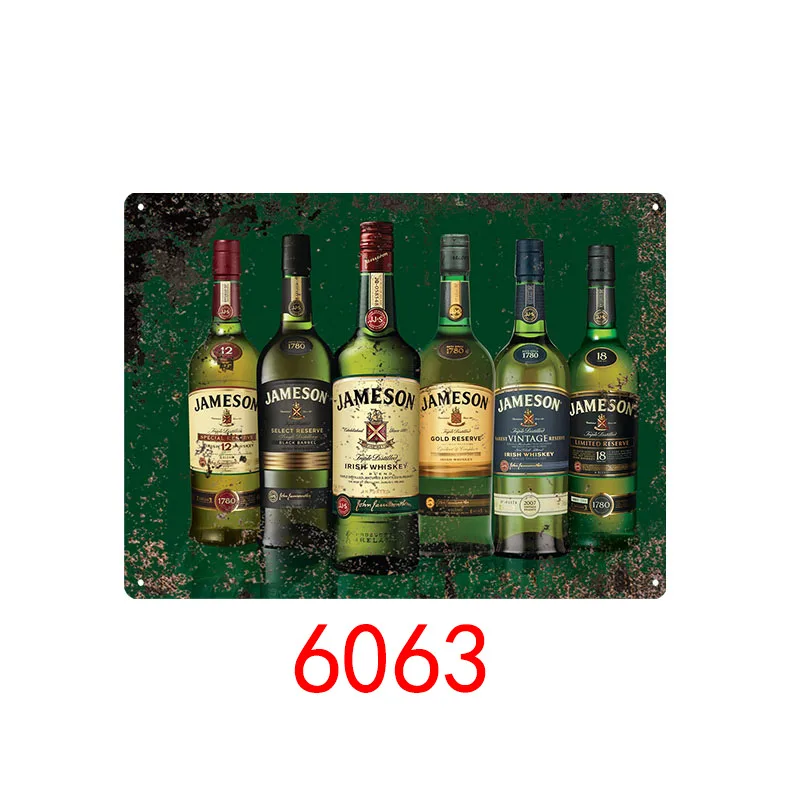 Retro Tin Painting Bar Home Ktv Wall Hanging - 6063Style