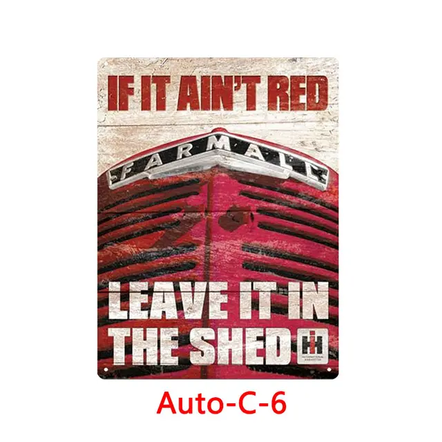 Retro Iron Painting Bar Home Ktv Wall Decoration Tin Metal Decor Creative Custom Iron Painting Autoc6Stlye - Shop at LoveMi