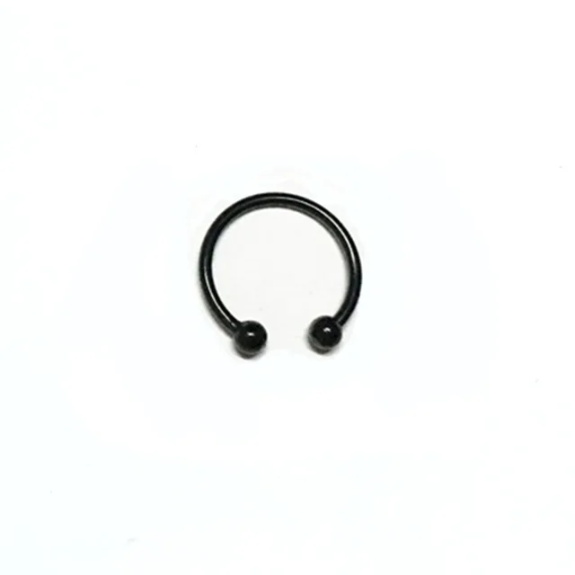 Stainless Steel Nose Ring Electroplated Nose Nail Set Black2 - Shop at LoveMi