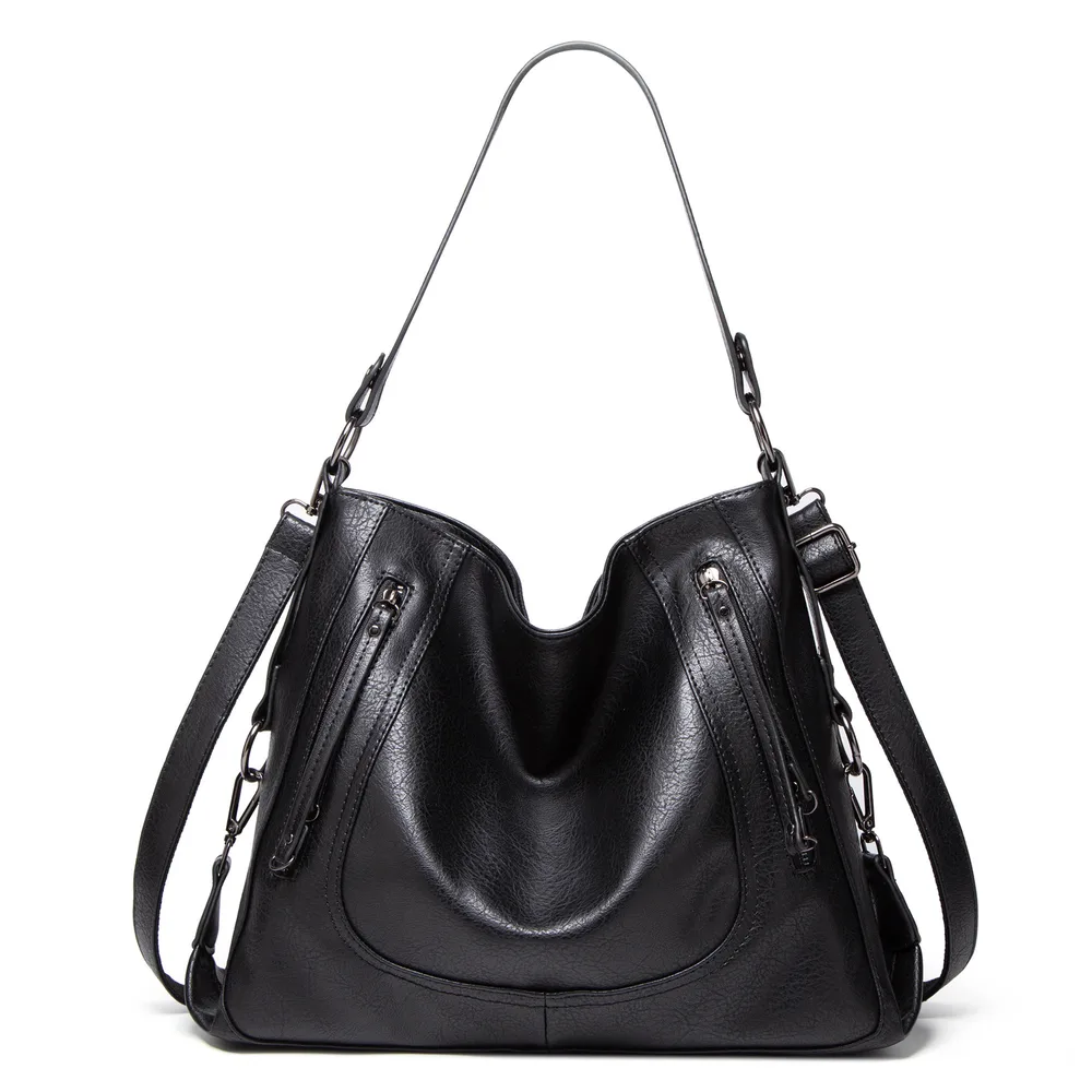 Large Capacity Tote Bag Casual Handbag Black - Shop at LoveMi