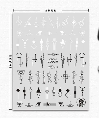 Japanese Three dimensional 5D Embossed Nail Stickers 11Style - Shop at LoveMi
