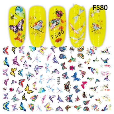 Japanese Three dimensional 5D Embossed Nail Stickers 52Style - Shop at LoveMi