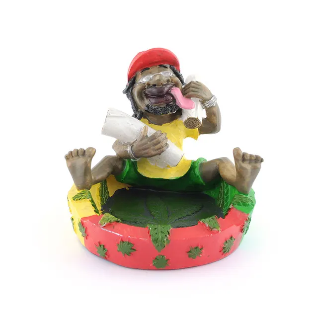 Fun Creative Design Cartoon Smoking Ashtray Home Decoration Cigar Ashtray Christmas Gift 1Set - Shop at LoveMi