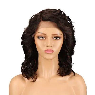 Real Hair Headgear Women Hair Stitch Lace Wig Long Curly Hair F - Shop at LoveMi
