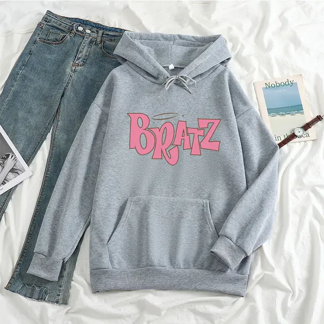 Letter Print Hoodie Unisex Sweatshirt Student Fashion Long Sleeve Hoodie Gray - Shop at LoveMi