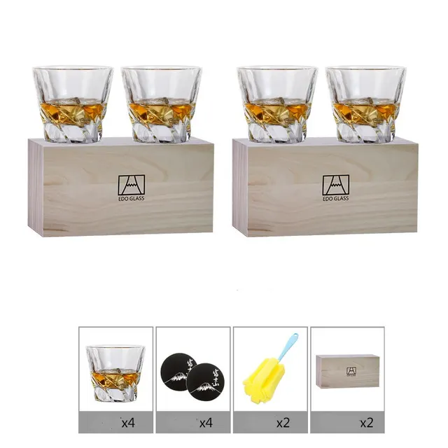 Wine Pair Glass Set Couple Log Gift Box Nordic Ins Style 2Style - Shop at LoveMi