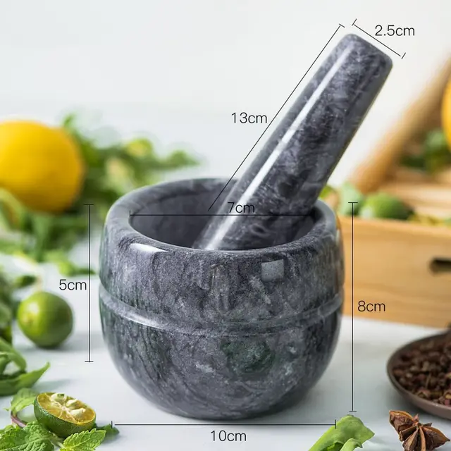 Garlic And Garlic Stone Mortar, Large, Old Fashioned, Extra Large Mortar Black - Shop at LoveMi