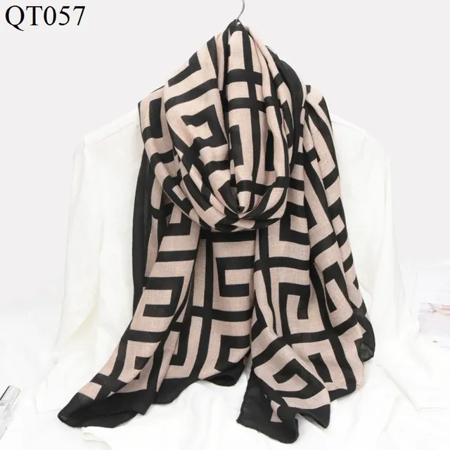 New Korean Style Cotton And Linen Scarf Women Fashion Trend Plaid Scarf Shawl Dual Use A2A - Shop at LoveMi