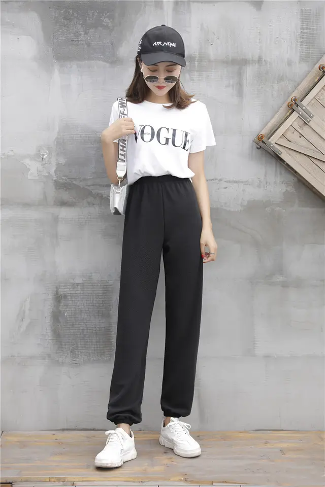 Women's High waist Elastic Breathable Thin Yoga Pants Black - Shop at LoveMi