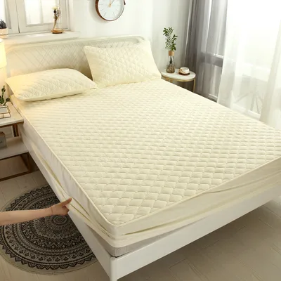 Non Slip Baby Wetting Blanket Bed Skirt Beige - Shop at LoveMi