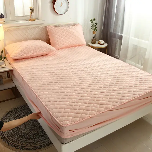 Non Slip Baby Wetting Blanket Bed Skirt Pink - Shop at LoveMi